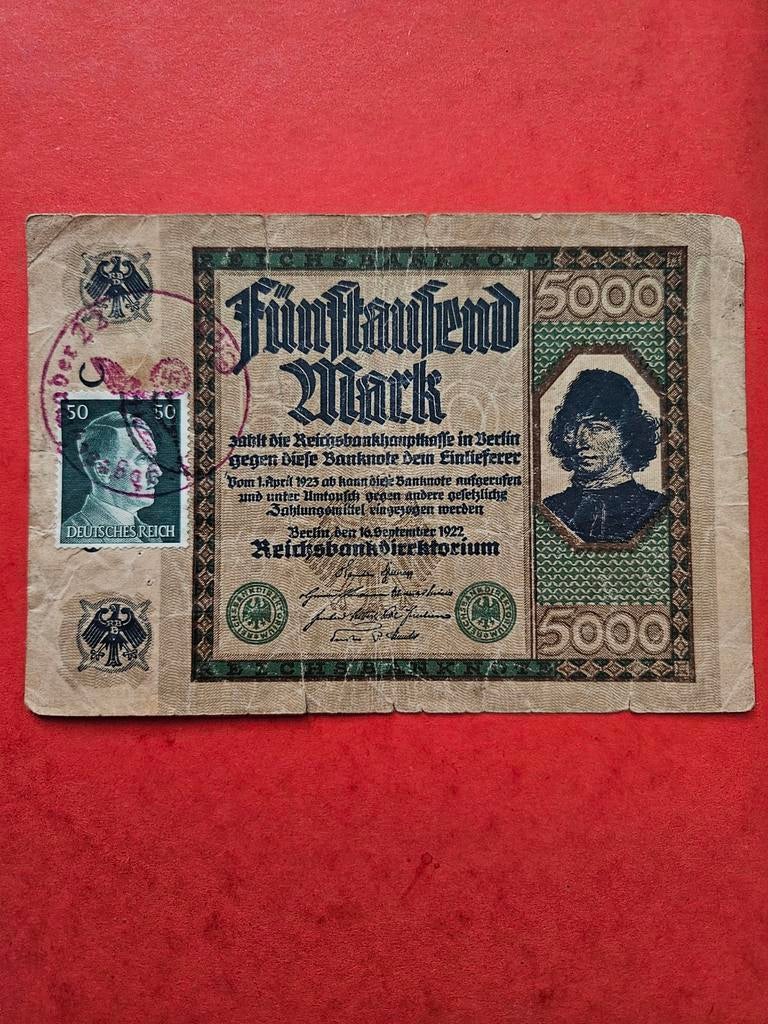 Bankbiljet Duitsland WWII, Postzegels en Munten, Bankbiljetten | Europa | Niet-Eurobiljetten, Ophalen of Verzenden, Duitsland