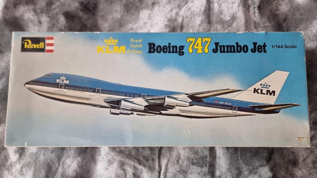 KLM 747-200 *GOED LEZEN*, Overige merken, Ophalen of Verzenden, Vliegtuig, Gebruikt