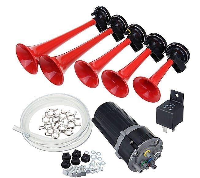 Luchthoorn la cucaracha + compressor 12V, Auto diversen, Ophalen of Verzenden