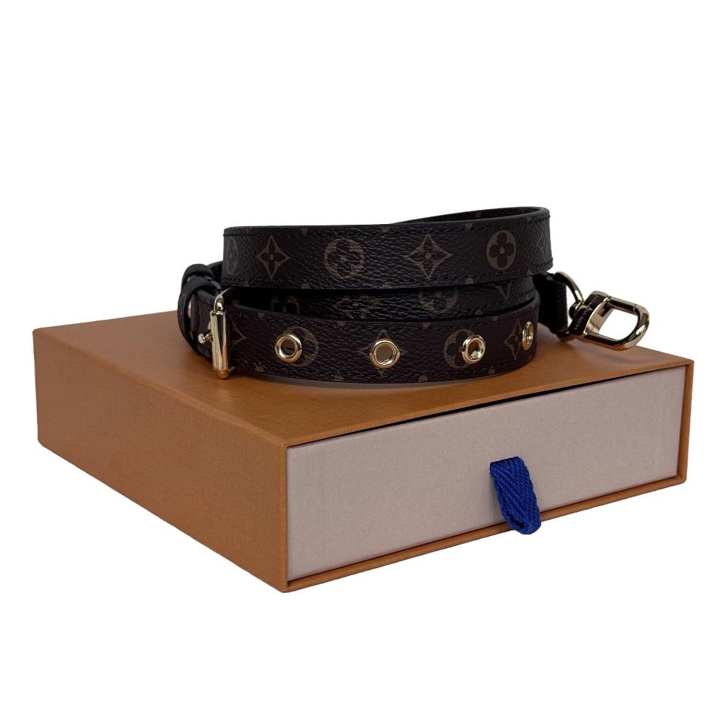 Louis Vuitton bandouliere strap schouderband J14102 mono, Verzenden, Zo goed als nieuw, Bruin, Handtas