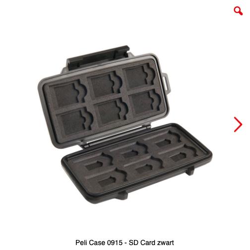 Peli 0915 SD Card Case voor foto geheugenkaart, SD, Nieuw, Ophalen of Verzenden, Fotocamera
