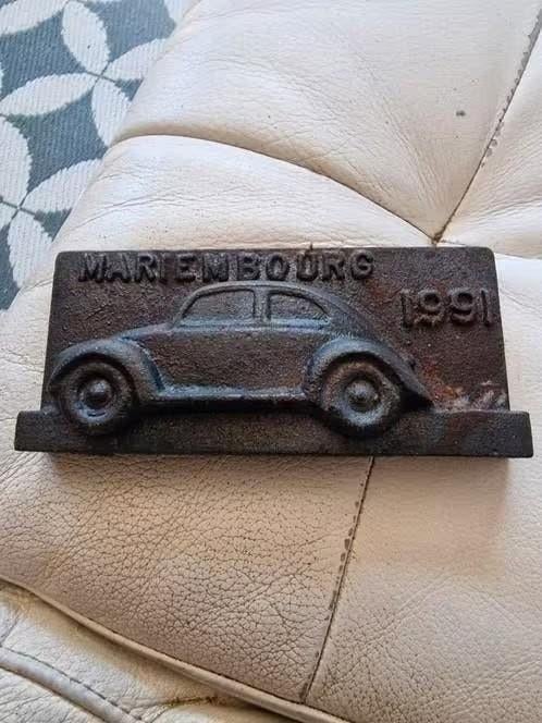 Metalen plaat Kever Mariembourg 1991, Ophalen of Verzenden