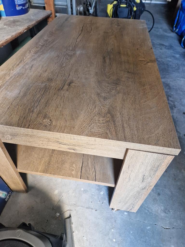 Salontafel bruin, Ophalen, Gebruikt, Minder dan 50 cm, Rechthoekig