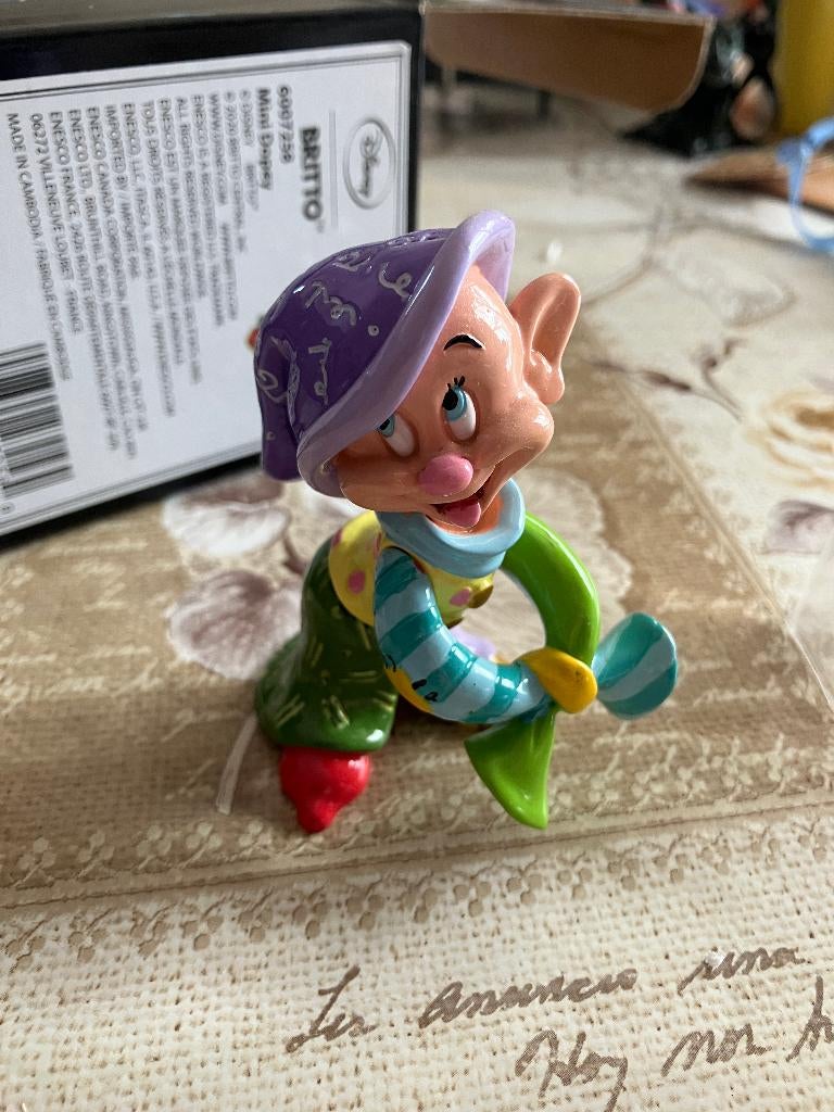 Disney Britto Dopey ( sneeuwwitje ), Verzamelen, Disney, Nieuw, Beeldje of Figuurtje, Sneeuwwitje of Doornroosje, Ophalen of Verzenden