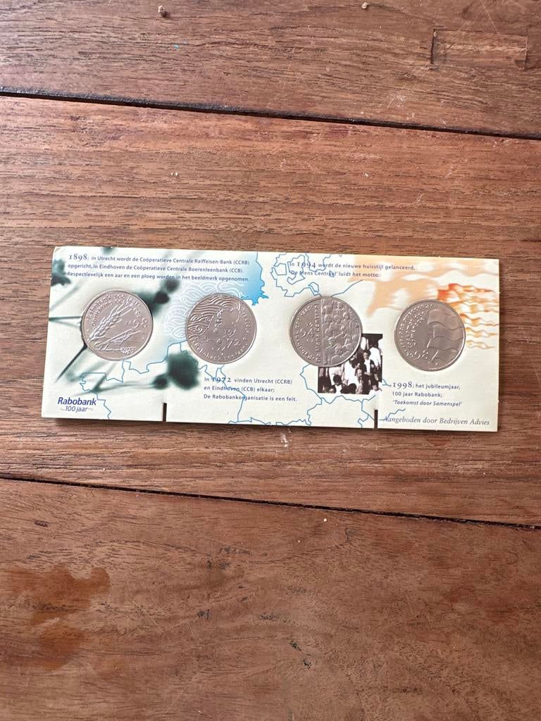 Rabobank 100 Jaar Vorstinnen Munten Set 1898-1998, Postzegels en Munten, Munten | Nederland, Ophalen of Verzenden, Koningin Wilhelmina