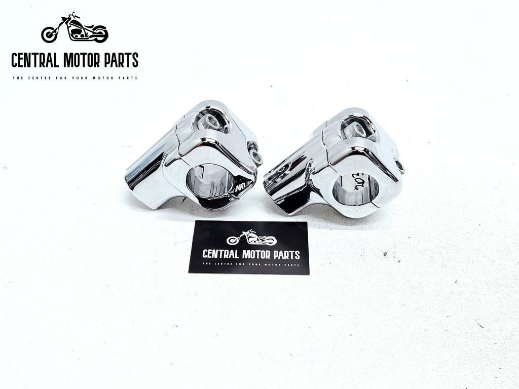 Fat Bar Risers Chrome 1.25 inch, Motoren, Onderdelen | Harley-Davidson, Niet ingevuld, Gebruikt, Niet ingevuld, Ophalen of Verzenden