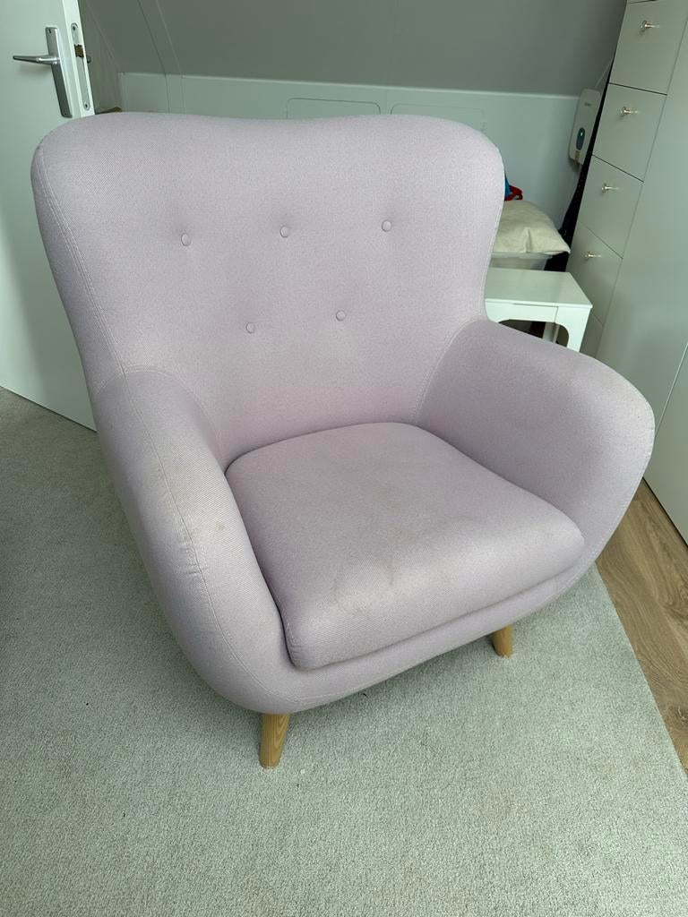 Roze Fauteuil van Loods 5, Gebruikt, Minder dan 75 cm, Ophalen of Verzenden, 75 tot 100 cm
