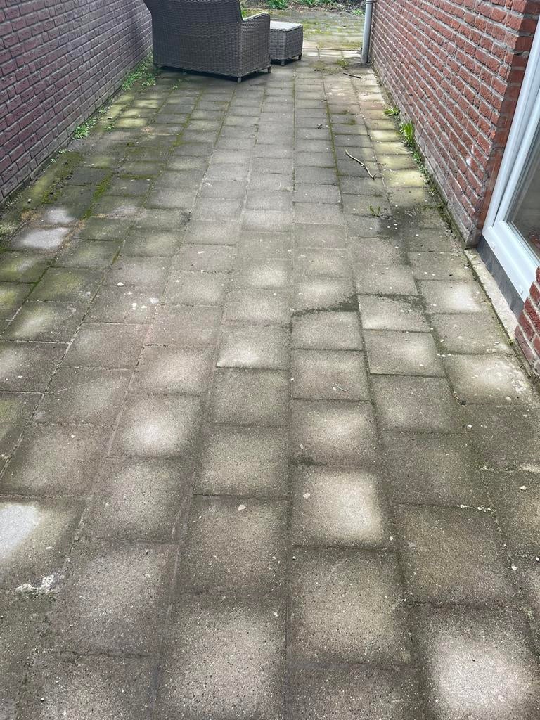 Gratis stoeptegels 250 stuks, Ophalen, Zo goed als nieuw, Beton, Terrastegels