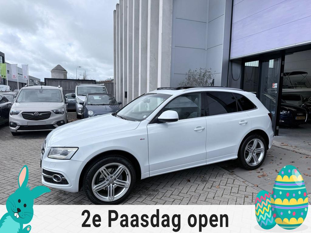 Audi Q5 3.2 FSI quattro 3x S-Line! PANO! 20INCH! LED! B&O! I, Euro 5, 1800 kg, Gebruikt, Zwart