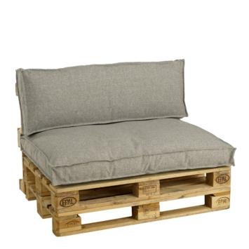 Groen/Grijze palletbank kussens, Ophalen, Zo goed als nieuw