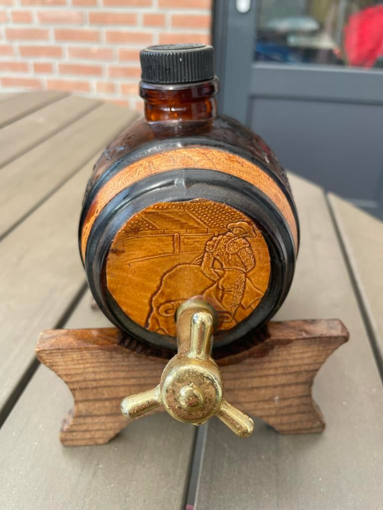 Vintage drankdispenser in vatvorm met kraantje, Ophalen of Verzenden, Gebruikt