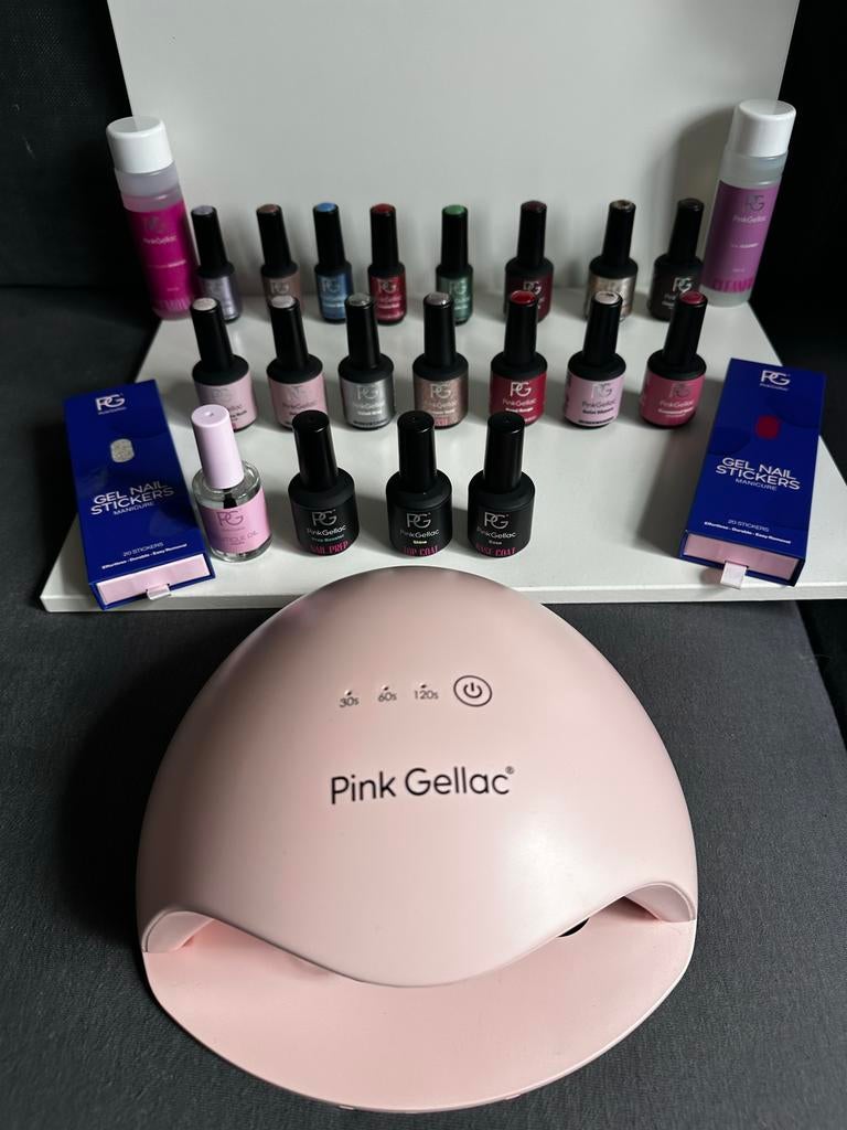 Pink gellac, Overige kleuren, Ophalen of Verzenden, Zo goed als nieuw, Handen en Nagels