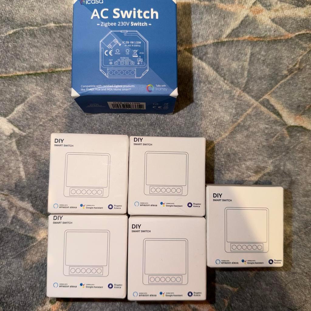 iCasa Zigbee 230V AC Schakelaar & DIY Smart Switches, Ophalen of Verzenden, Nieuw