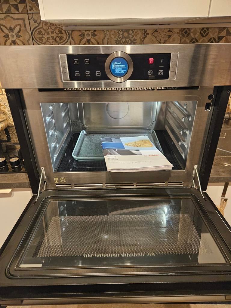 Inbouw Bosch Magnetron met Inbouw opberglade, Ophalen, Zo goed als nieuw, 45 tot 60 cm