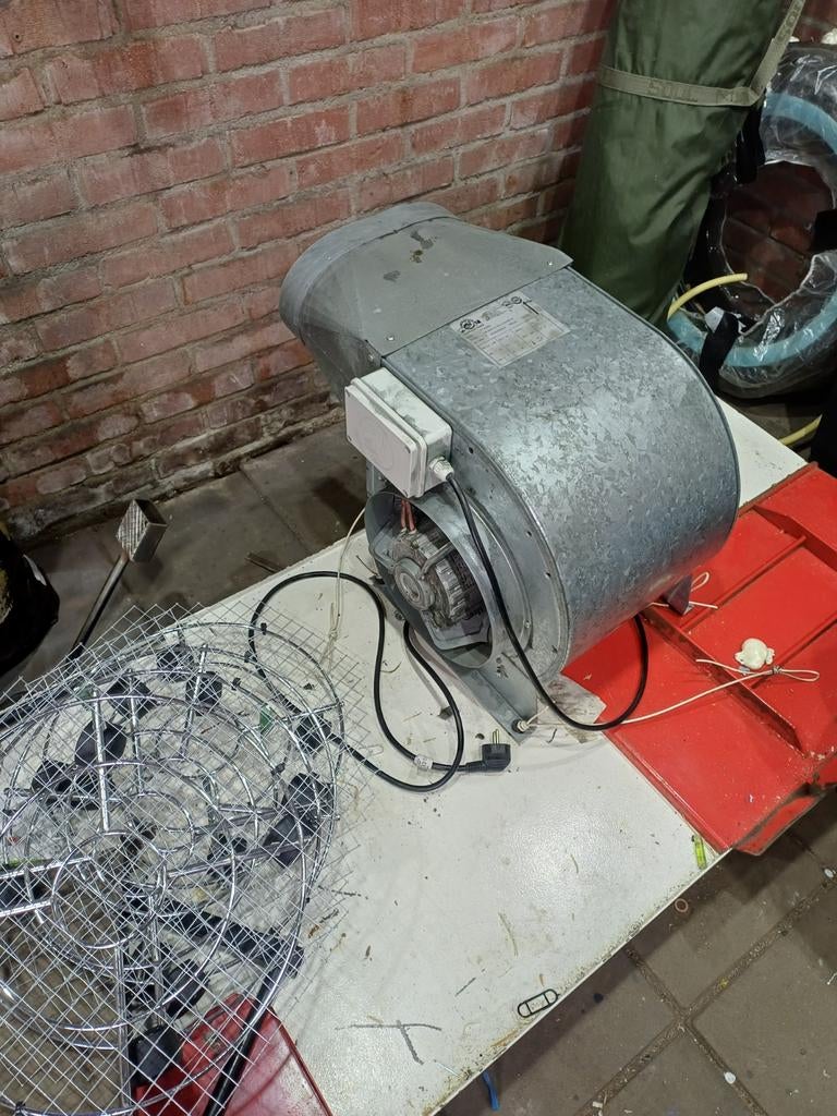 Afzuiging, radiaalventilator tot 5000m3 230v, Doe-het-zelf en Verbouw, Ventilatie en Afzuiging, Ophalen of Verzenden, Gebruikt