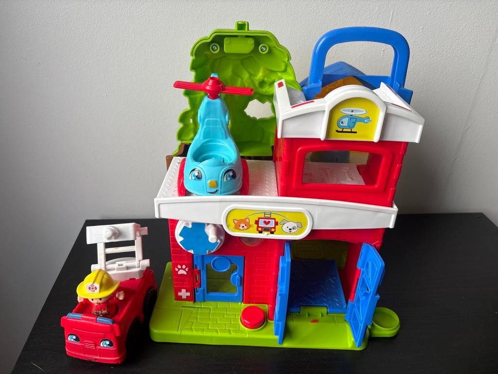 Fisher-Price Little People Brandweerkazerne en Huis, Kinderen en Baby's, Speelgoed | Fisher-Price, Ophalen, Gebruikt, Speelset