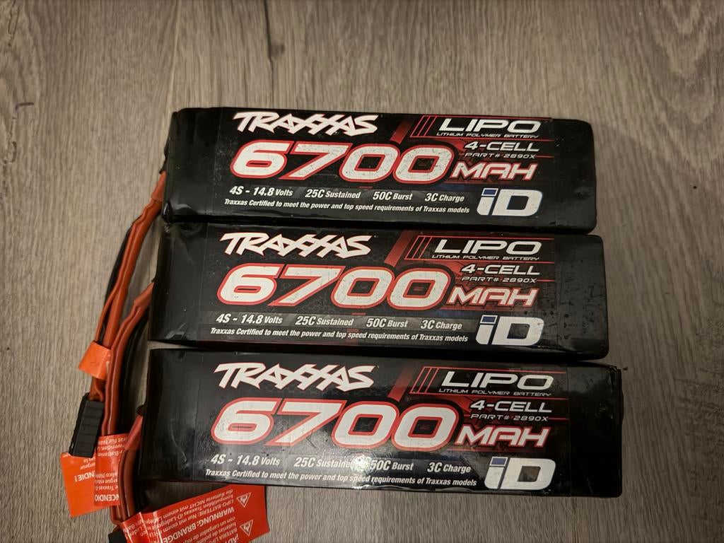 3x Defecte Traxxas 4s Lipo’s - Voor de handige Harry, Ophalen of Verzenden, Gebruikt