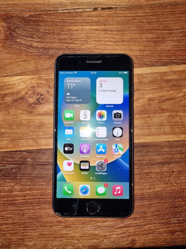 Iphone 8 plus zwart 256gB géén beschadigingen!, Telecommunicatie, Mobiele telefoons | Apple iPhone, Ophalen of Verzenden, Zwart