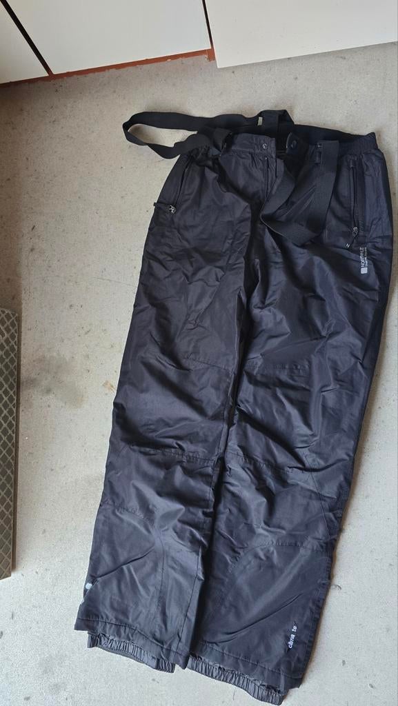 Zwarte skibroek met bretels en jas, Ophalen of Verzenden, Zo goed als nieuw, Maat 34 (XS) of kleiner, Broek