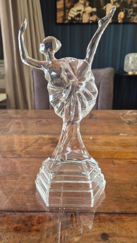 Glazen ballerina beeldje, art deco stijl, Ophalen of Verzenden