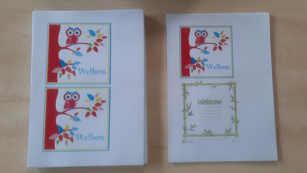 Heel veel kaartjes "Welkom" voor bv in vakantie huisje, Ophalen of Verzenden, Nieuw