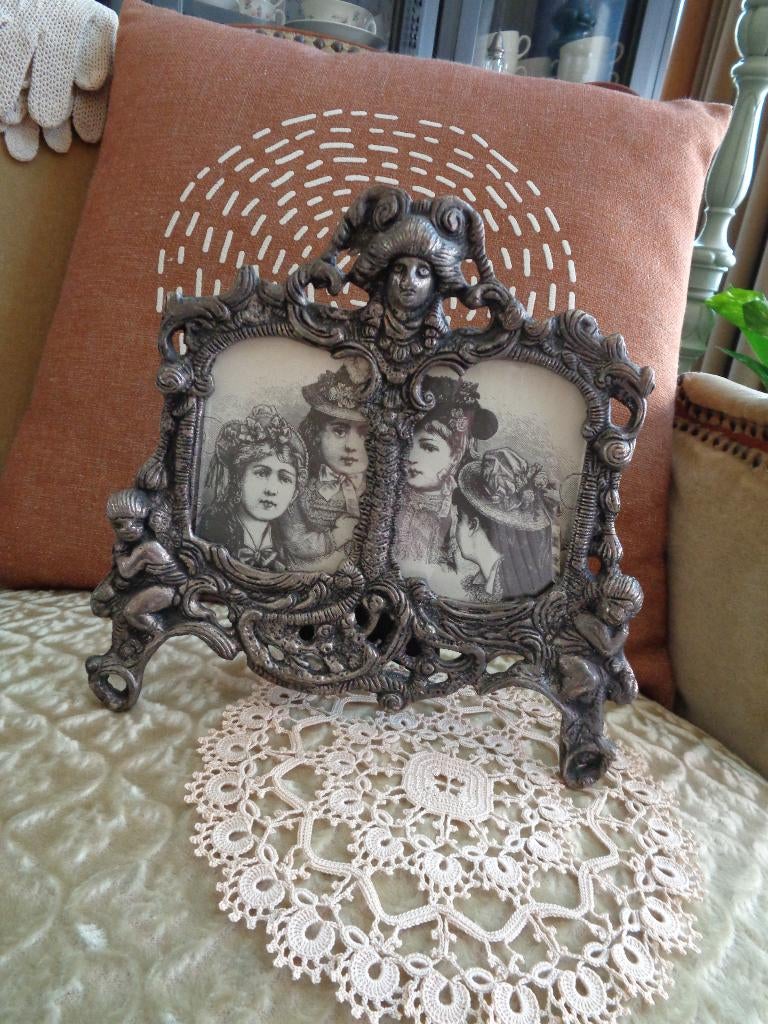 Vintage Victorian Cherub Art Deco Style Fotolijst *Mimosa*, Antiek en Kunst, Ophalen of Verzenden