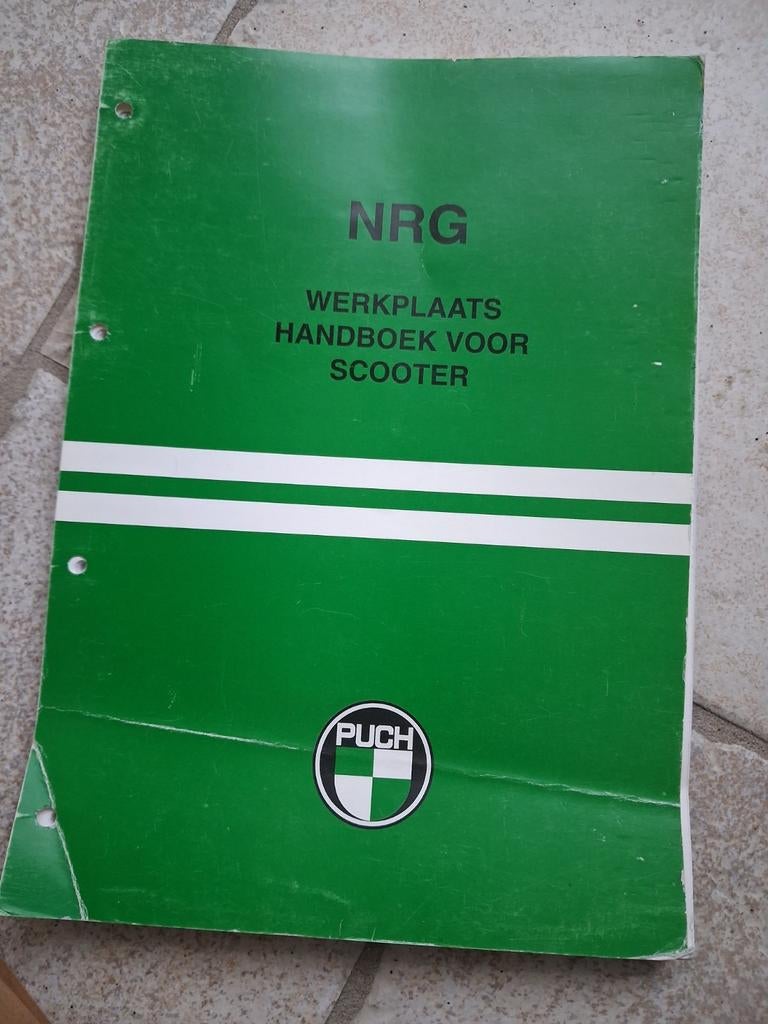 Puch NRG Werkplaatshandboek parts boek Scooter, Ophalen of Verzenden, Gebruikt