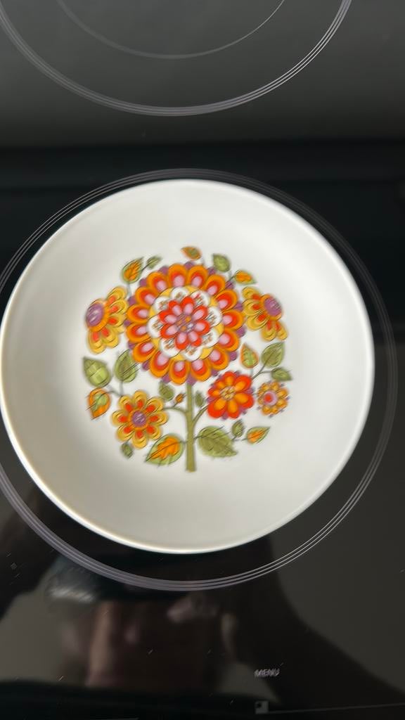 vintage 6 gebaksbordjes Seltmann Weiden Bavaria, Huis en Inrichting, Keuken | Servies, Ophalen of Verzenden, Zo goed als nieuw