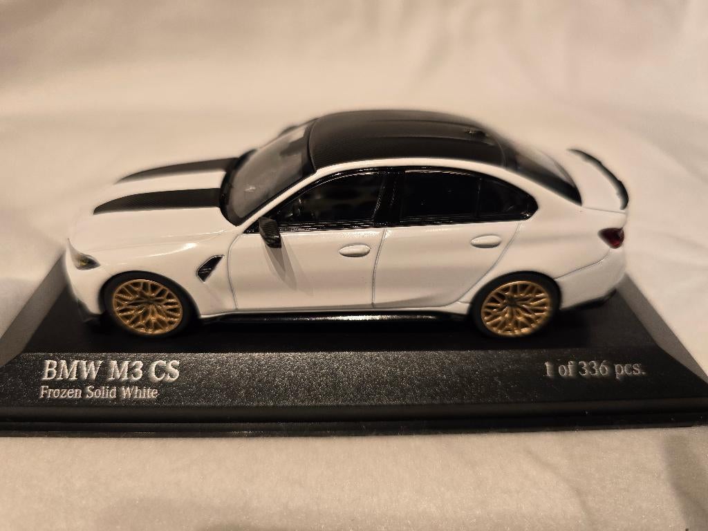 BMW M3 CS Frozen solid white 1/43, Ophalen of Verzenden, Nieuw, Auto, MiniChamps