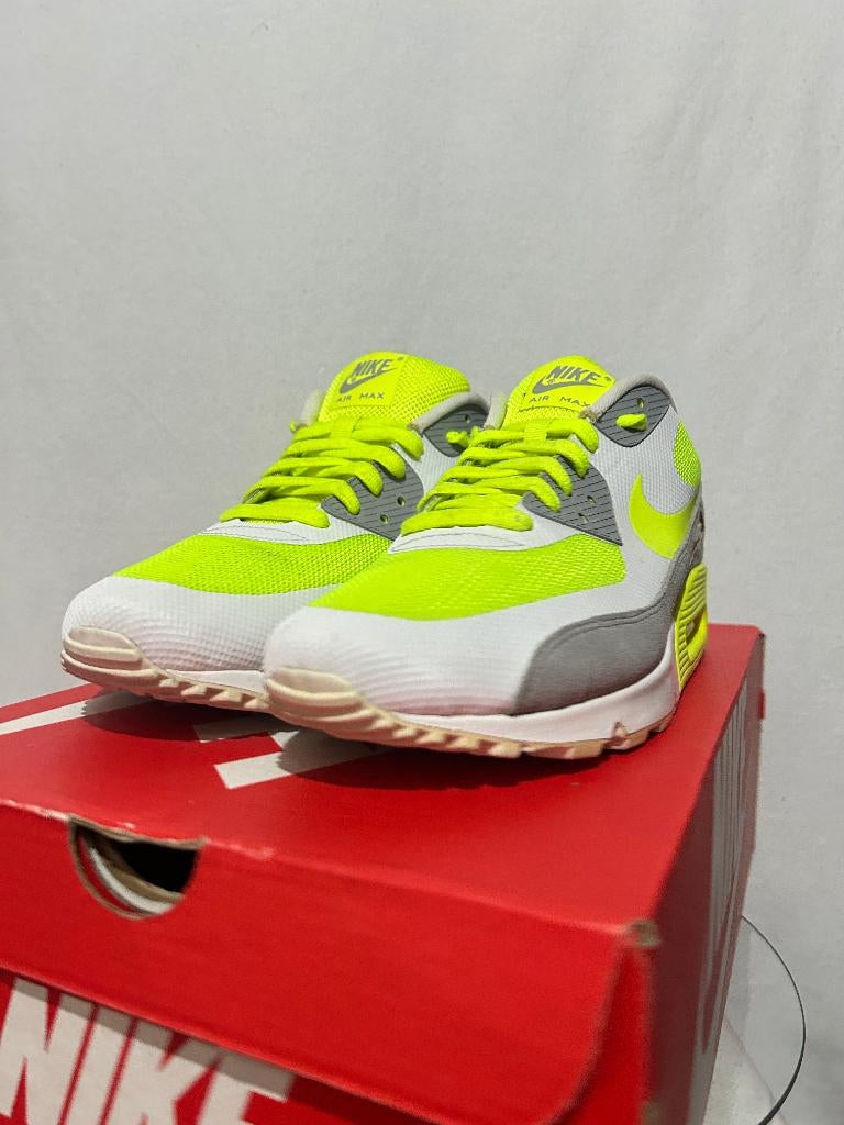 BIJNA NIEUW! Maat 45 - Nike Air Max 90 Premium Volt, Overige kleuren, Verzenden, Nike, Nike