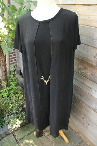 Jurk zwart Joseph Ribkoff mt 48 Vaste prijs, Verzenden, Zwart, Maat 46/48 (XL) of groter, Joseph Ribkoff