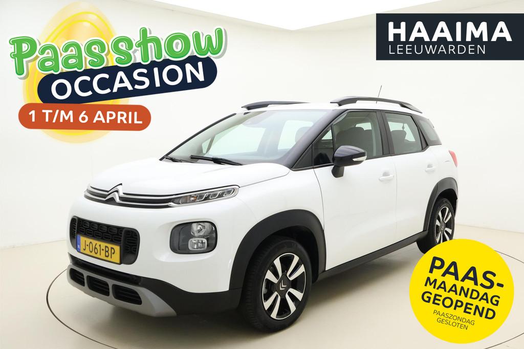 Citroen C3 Aircross 1.2 PureTech S&S Feel 110 PK | Navigatie, Auto's, Gebruikt, Euro 6, 1199 cc, Wit