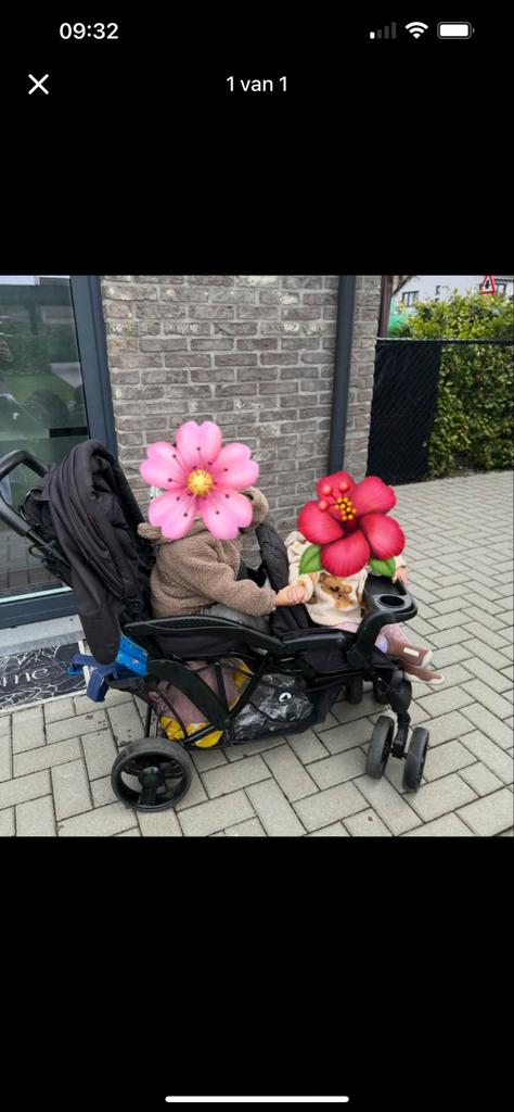 2 zits kinderwagen, Kinderen en Baby's, Kinderwagens en Combinaties, Gebruikt, Duowagen, Ophalen of Verzenden, Kinderwagen