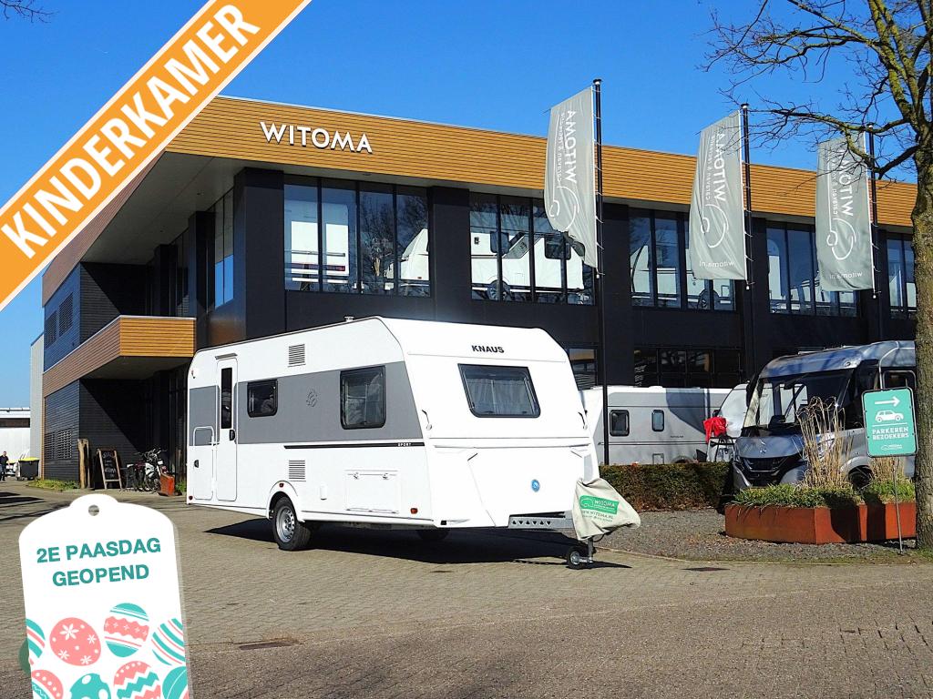 Knaus Sport 500 QDK 50 jaar Witoma voordeel!, Schokbreker, Dwarsbed, Bedrijf, Treinzit