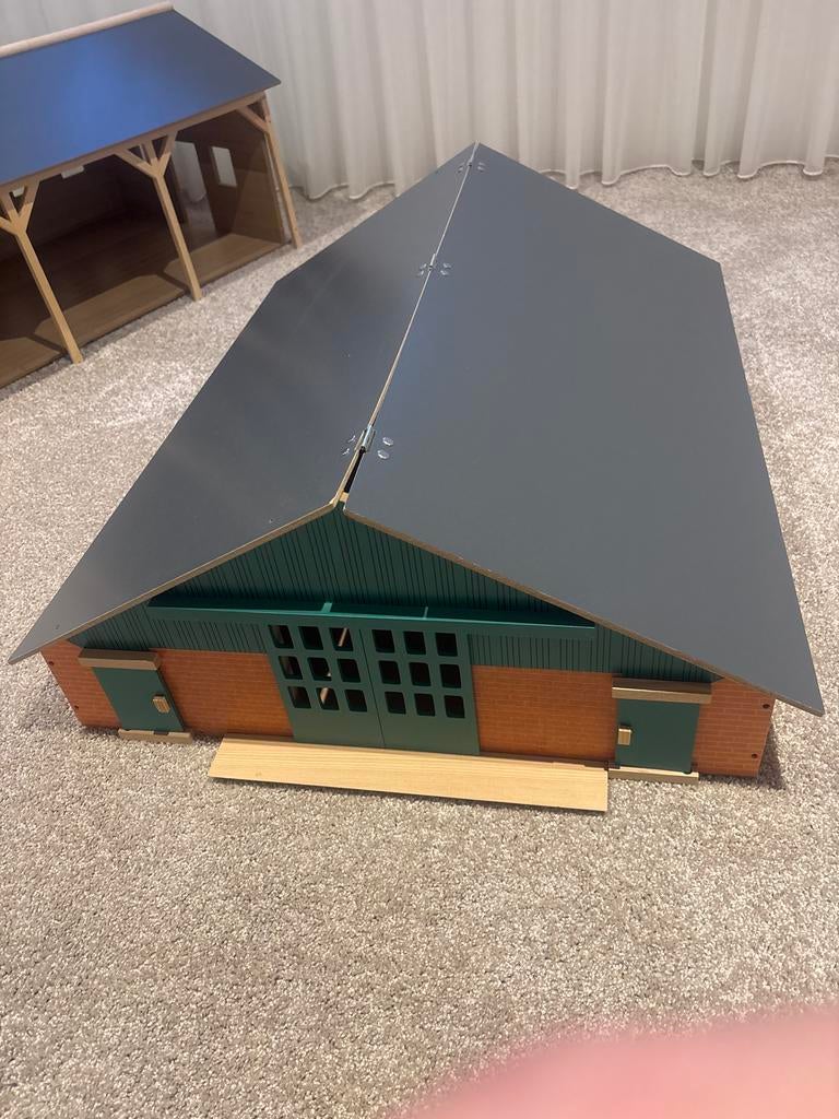 Grote houten speelgoed stal - zo goed als nieuw, Ophalen, Zo goed als nieuw, Jongen of Meisje