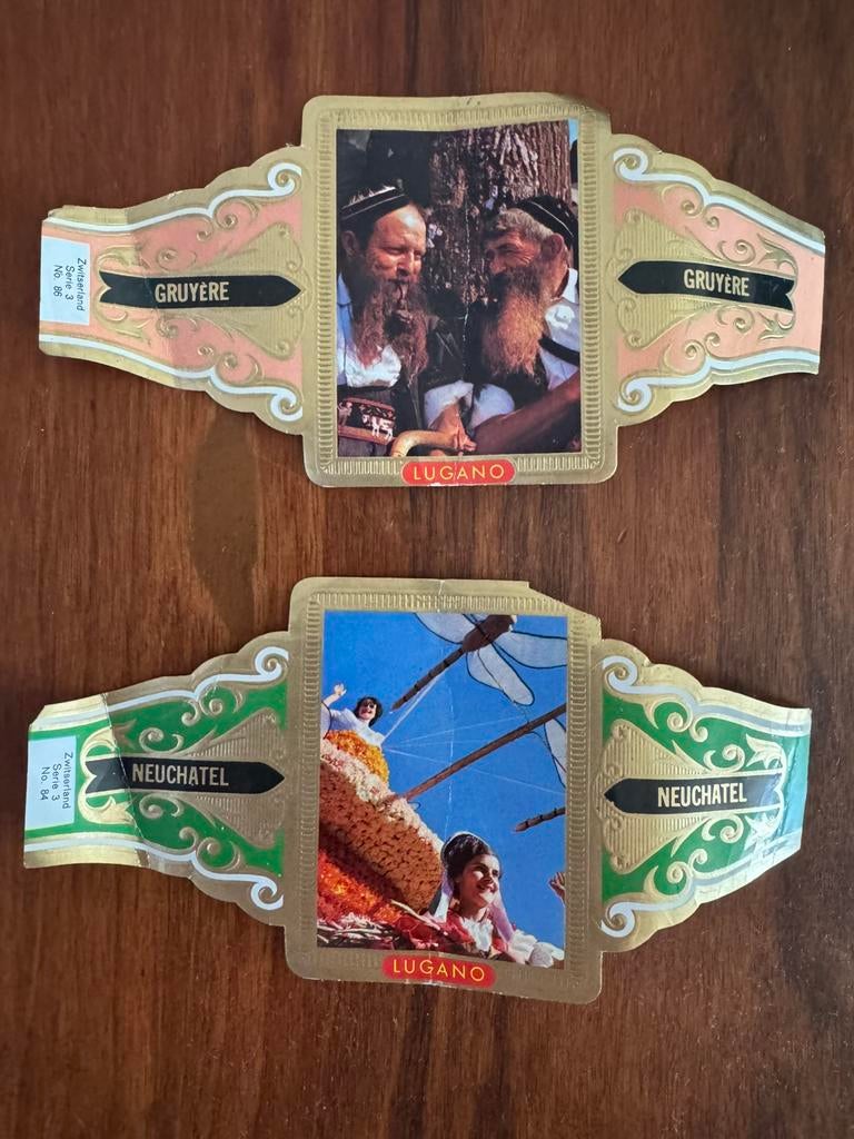 Grote sigarenbandjes Lugano, Ophalen of Verzenden, Gebruikt, Sigarenbandjes