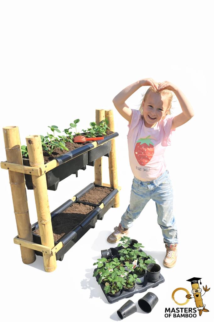 moestuinbak, kweekbak, kweektafel van bamboe € 69,95!, Overige materialen, Nieuw, Ophalen of Verzenden, Balkon