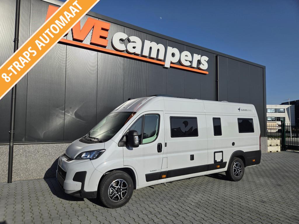 Clever Runner 640 Lengtebed - Full Package, Caravans en Kamperen, Campers, Buscamper of Camperbus, Koelkast, Verwarmde buitenspiegels