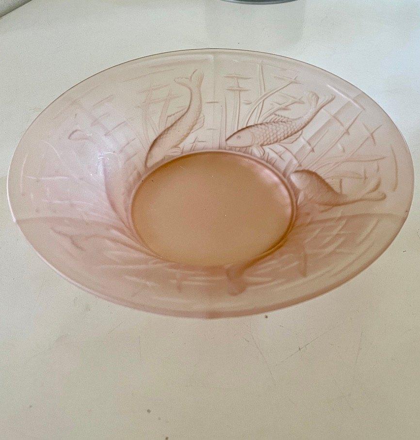 Art Deco glazen schaal, Antiek en Kunst, Antiek | Glas en Kristal, Ophalen of Verzenden