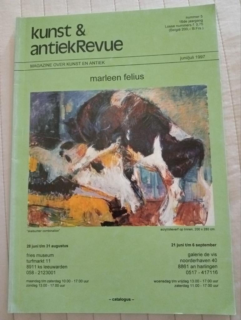 Kunst & AntiekRevue juni/juli 1997 Marleen Felius, Ophalen of Verzenden, Gelezen, Overige typen