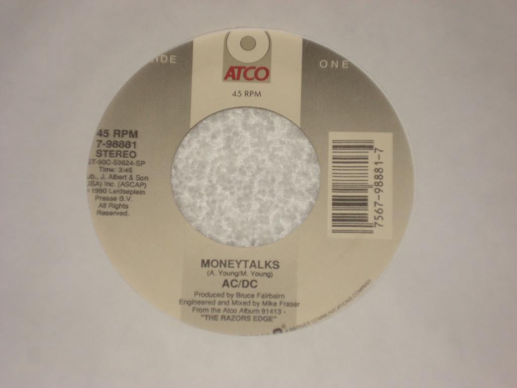 AC DC  ACDC   Money Talks   Usa     Orgineel, Cd's en Dvd's, Vinyl Singles, Ophalen of Verzenden, Zo goed als nieuw, Rock en Metal