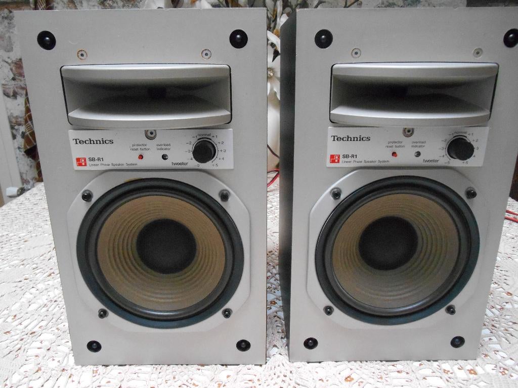 Technics SB-R1 luidsprekers, Audio, Tv en Foto, Gebruikt, Minder dan 60 watt, Front, Rear of Stereo speakers, Ophalen