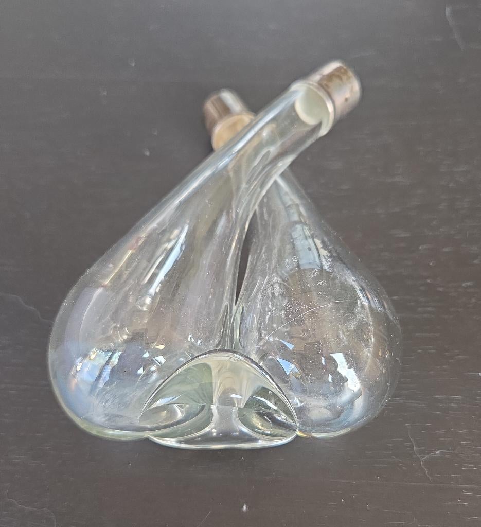 Antiek zilveren olie en azijn flesje, Antiek en Kunst, Ophalen of Verzenden, Zilver