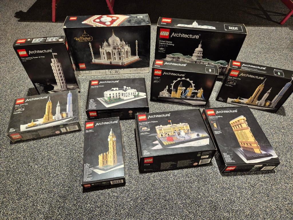 lego Architecture 9 stuks, Kinderen en Baby's, Speelgoed | Duplo en Lego, Ophalen of Verzenden, Zo goed als nieuw, Complete set