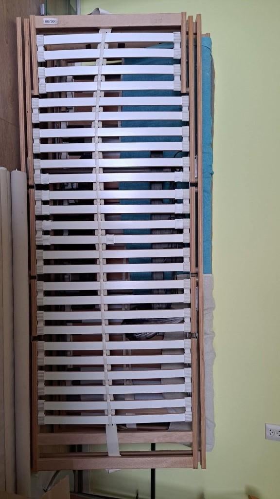 2 lattenbodems (Gereserveerd), Huis en Inrichting, Slaapkamer | Matrassen en Bedbodems, Ophalen, Gebruikt, Eenpersoons, 80 cm