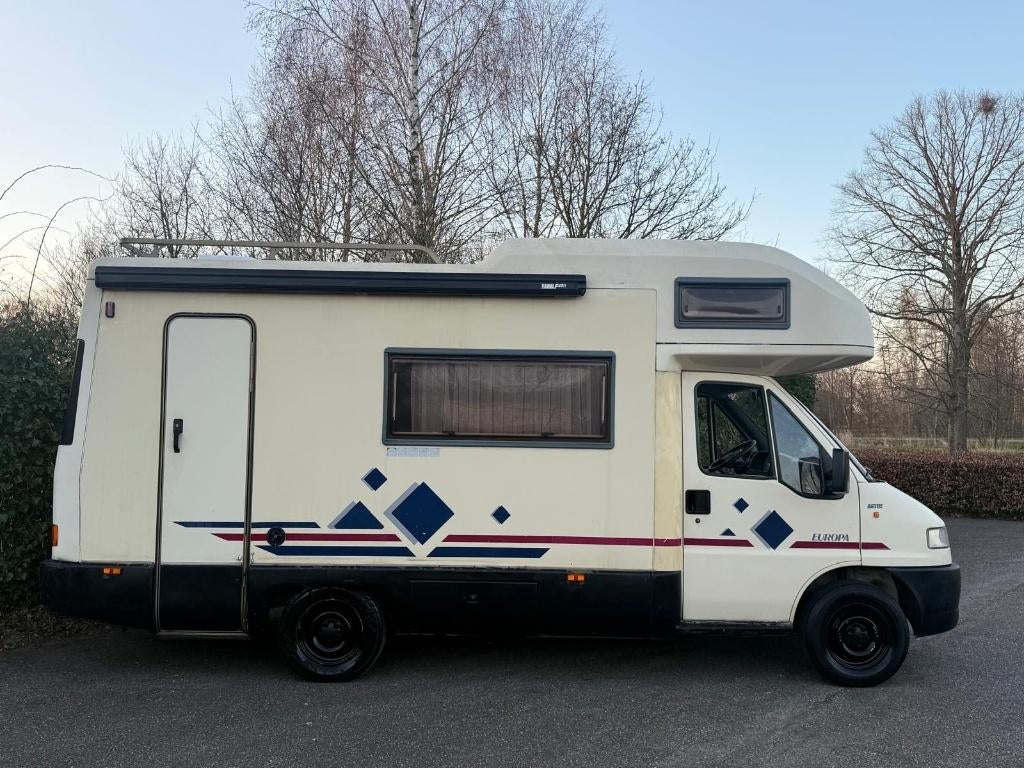 Fiat Ducato 2.5 TDI 230 Europa Camper kampeerwagen KOOPJE, Caravans en Kamperen, Campers, Buscamper of Camperbus, Olden, Fiat