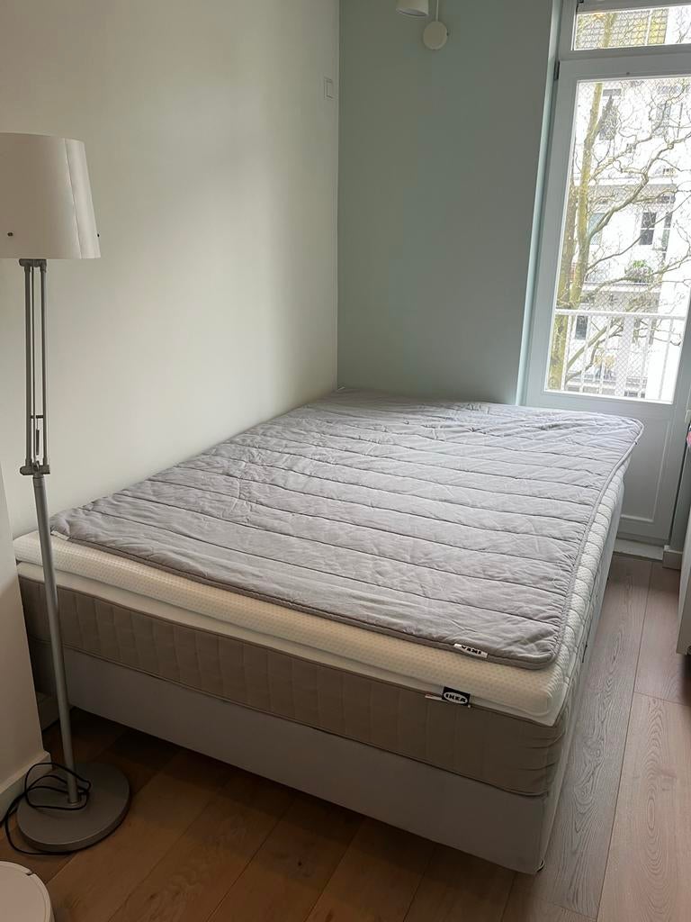 IKEA Sultan boxspring 140x200 met matras, Ophalen, Gebruikt, Tweepersoons, 140 cm