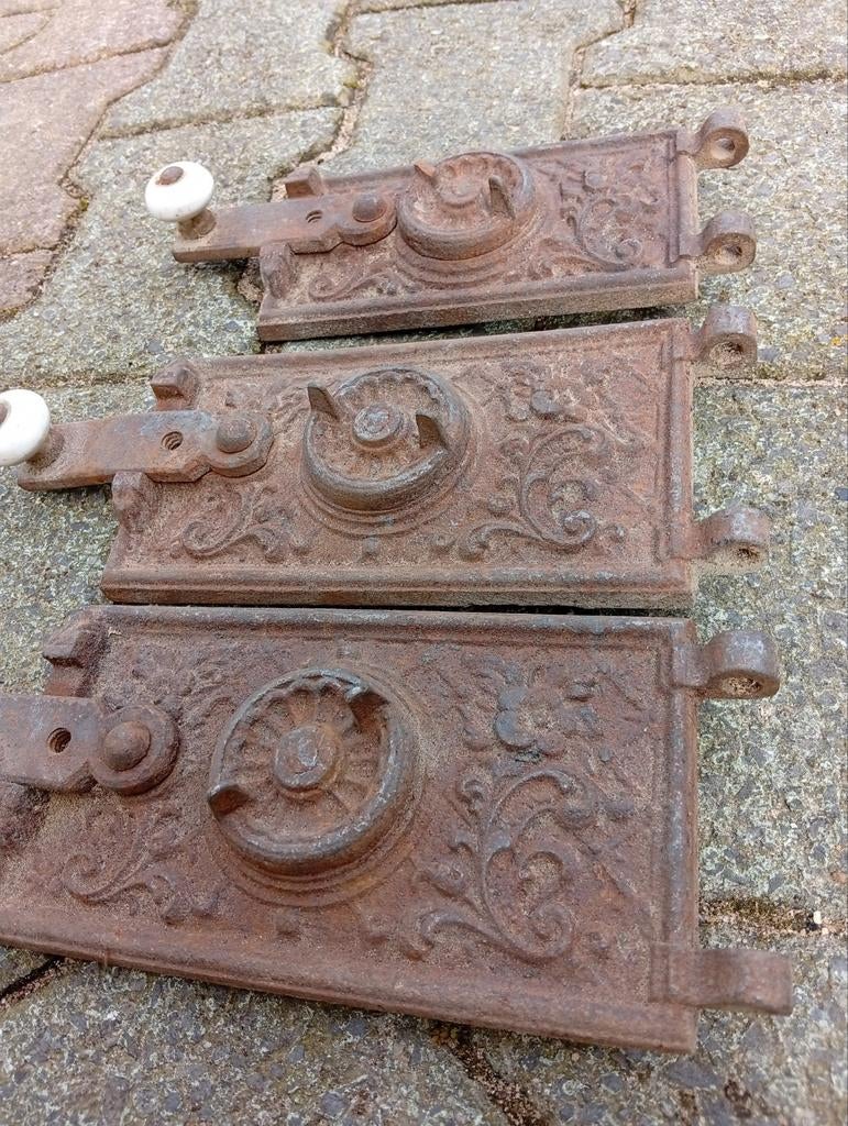 Kacheldeurtjes ovendeur kachel oven gietijzeren pizzaoven, Ophalen of Verzenden