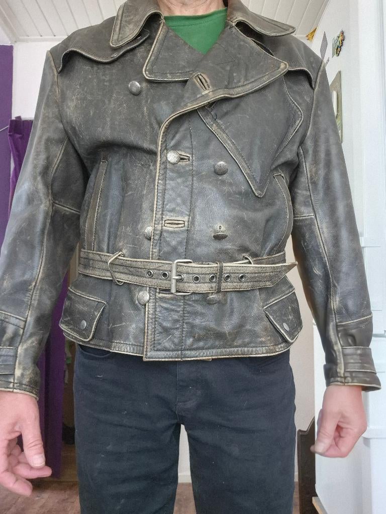 Hein Gericke Motorjas maat 56 voor vrije-tijd/ chopper, Hein Gericke, Heren, Jas | leer, Ophalen of Verzenden