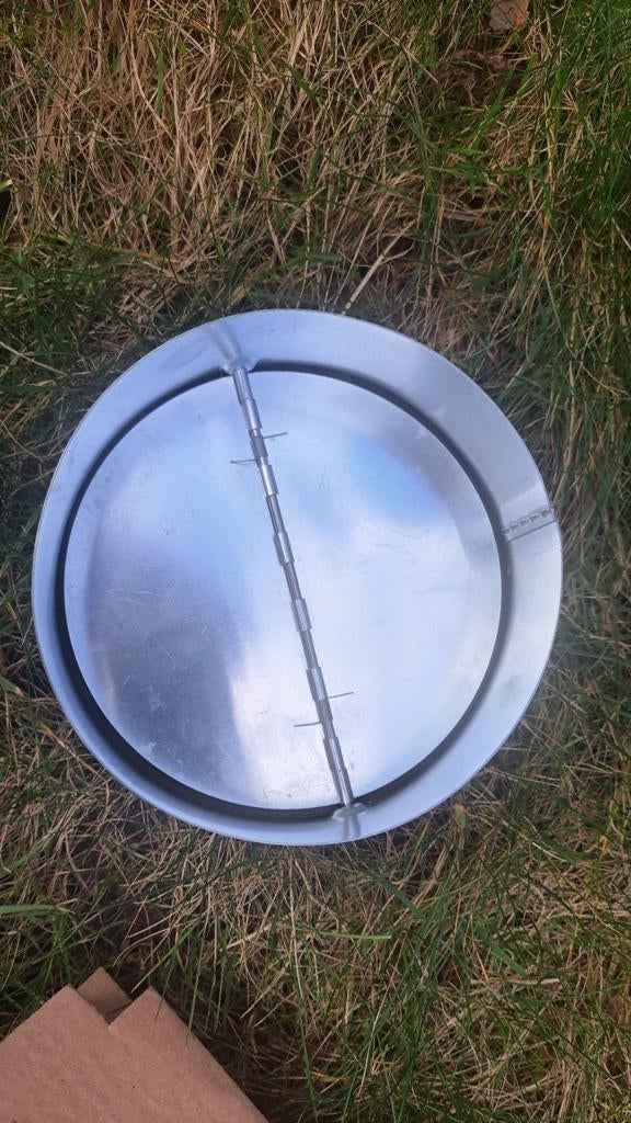 Terugslagklep 150mm verzinkt nieuw, Doe-het-zelf en Verbouw, Buizen en Afvoer, Ophalen, Overige typen, Nieuw, Zink